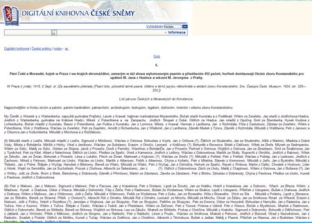 PSP ČR - 1415 - Páni Čeští a Morawští ...