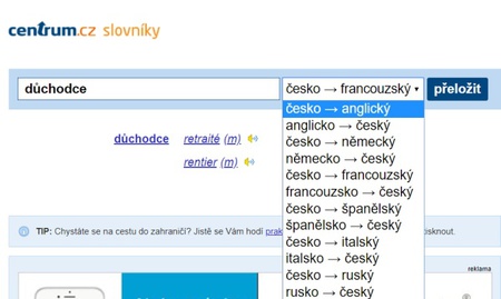 Slovníky na centrum.cz