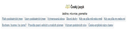 Český jazyk na webu ePřehledy.cz